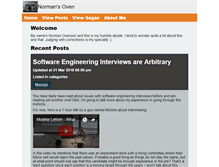 Tablet Screenshot of normansoven.com